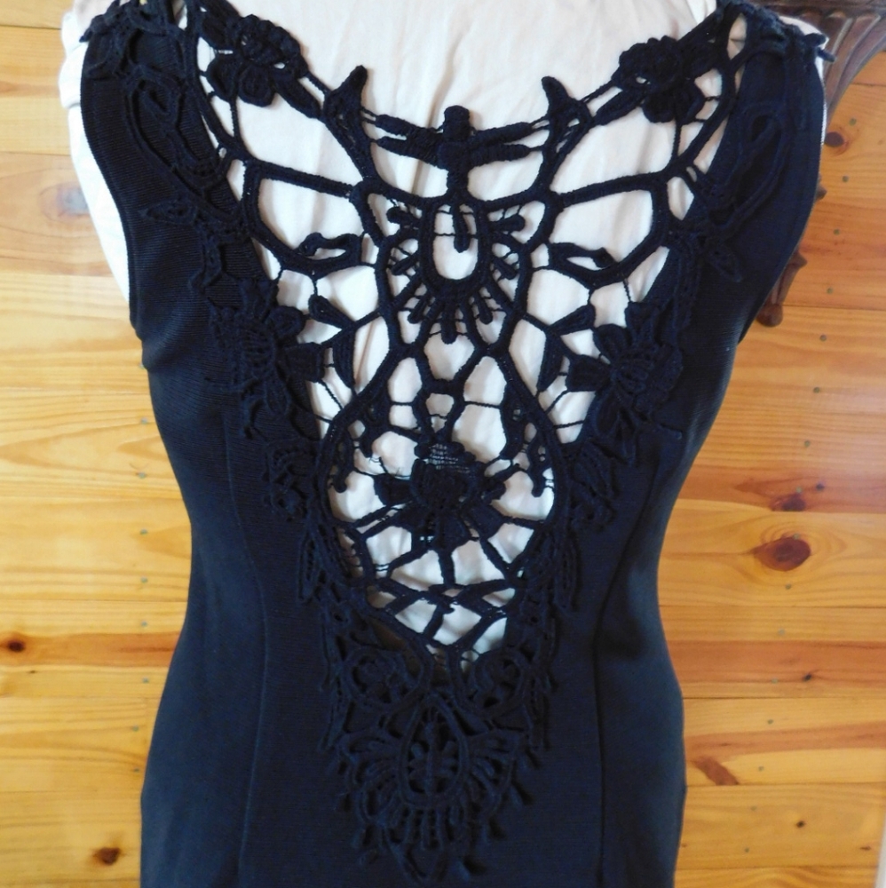 Elegant Black Lace Dress